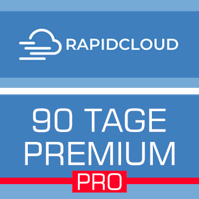 90 Tage Premium Pro Rapidcloud